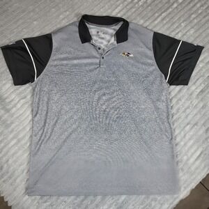 Nike Baltimore Ravens NFL Onfield Dri-FIT Striped Polo Shirt Mens 2XL